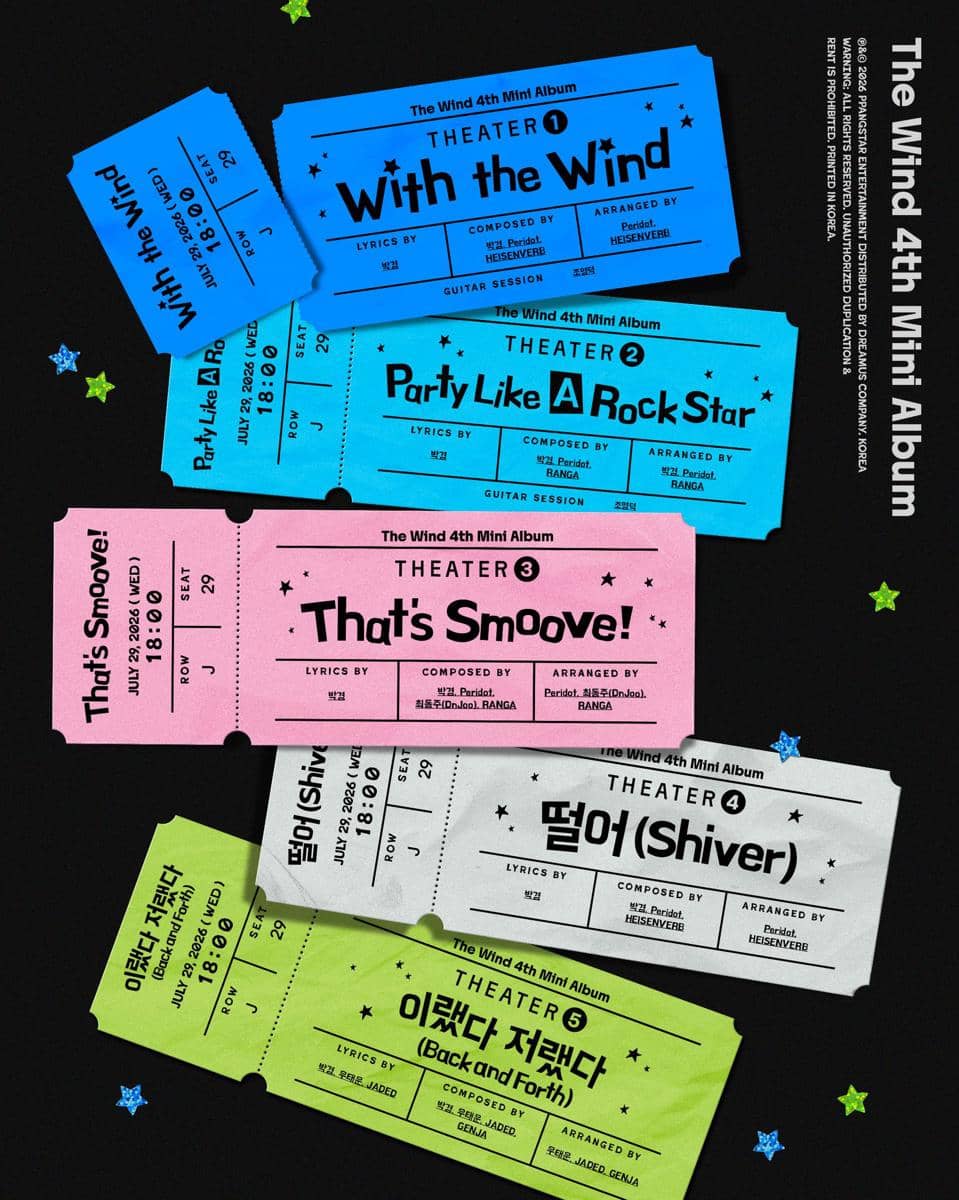 tracklist mini album Second Wind : S#00 milik The Wind
