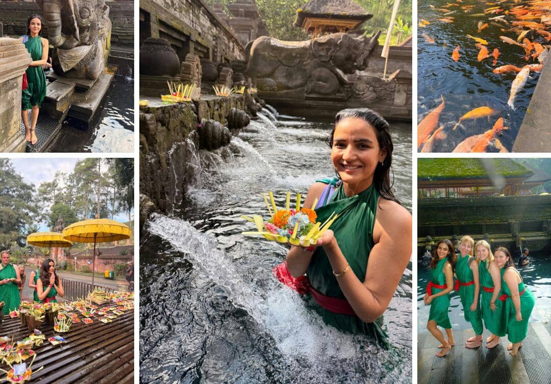 8 Potret Jasmin Bhasin Solo Traveling di Bali, Ikut Ritual Melukat