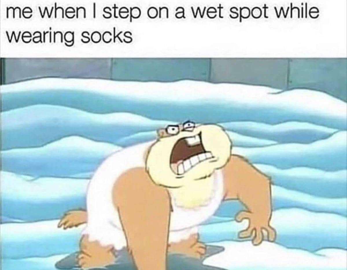 meme kartun tentang kaus kaki