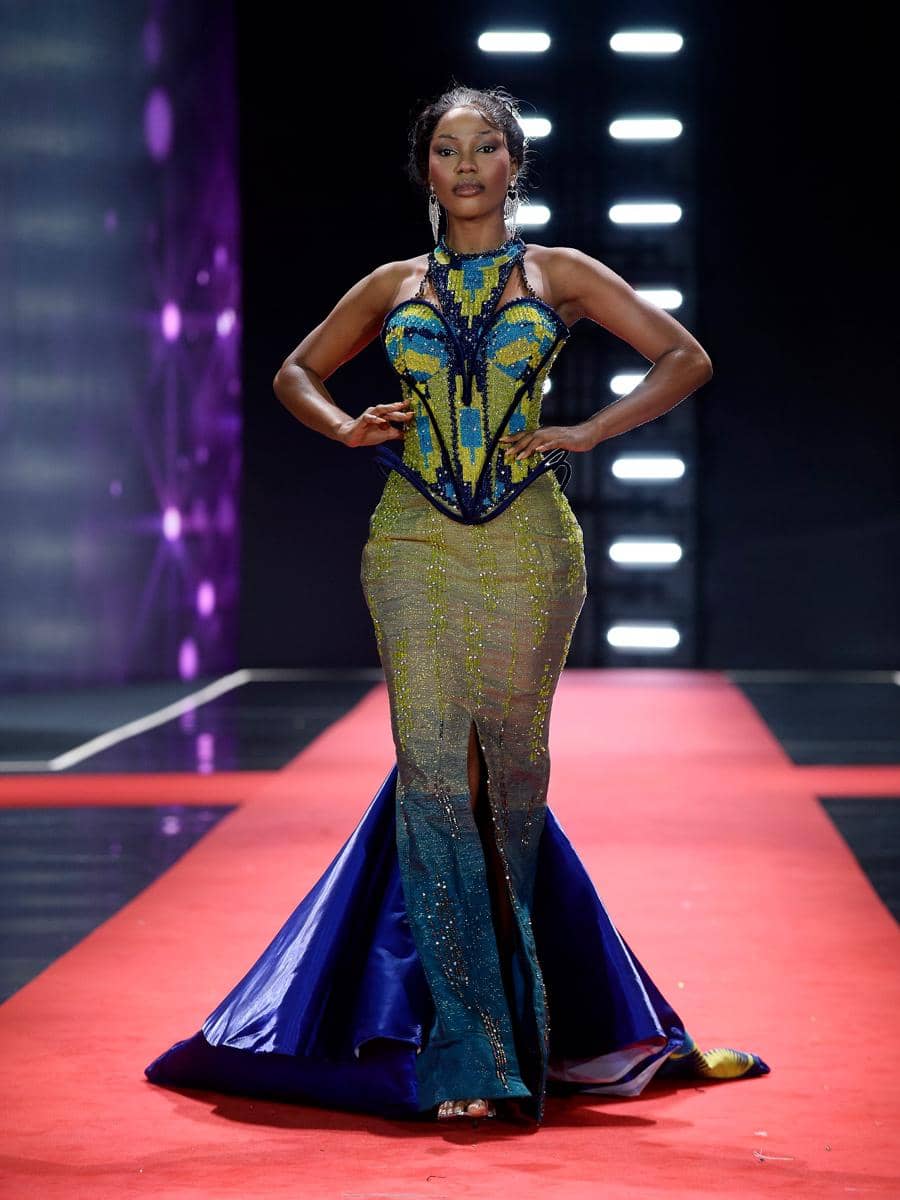 evening gown Miss Ghana di Preliminary Miss Supranational 2026