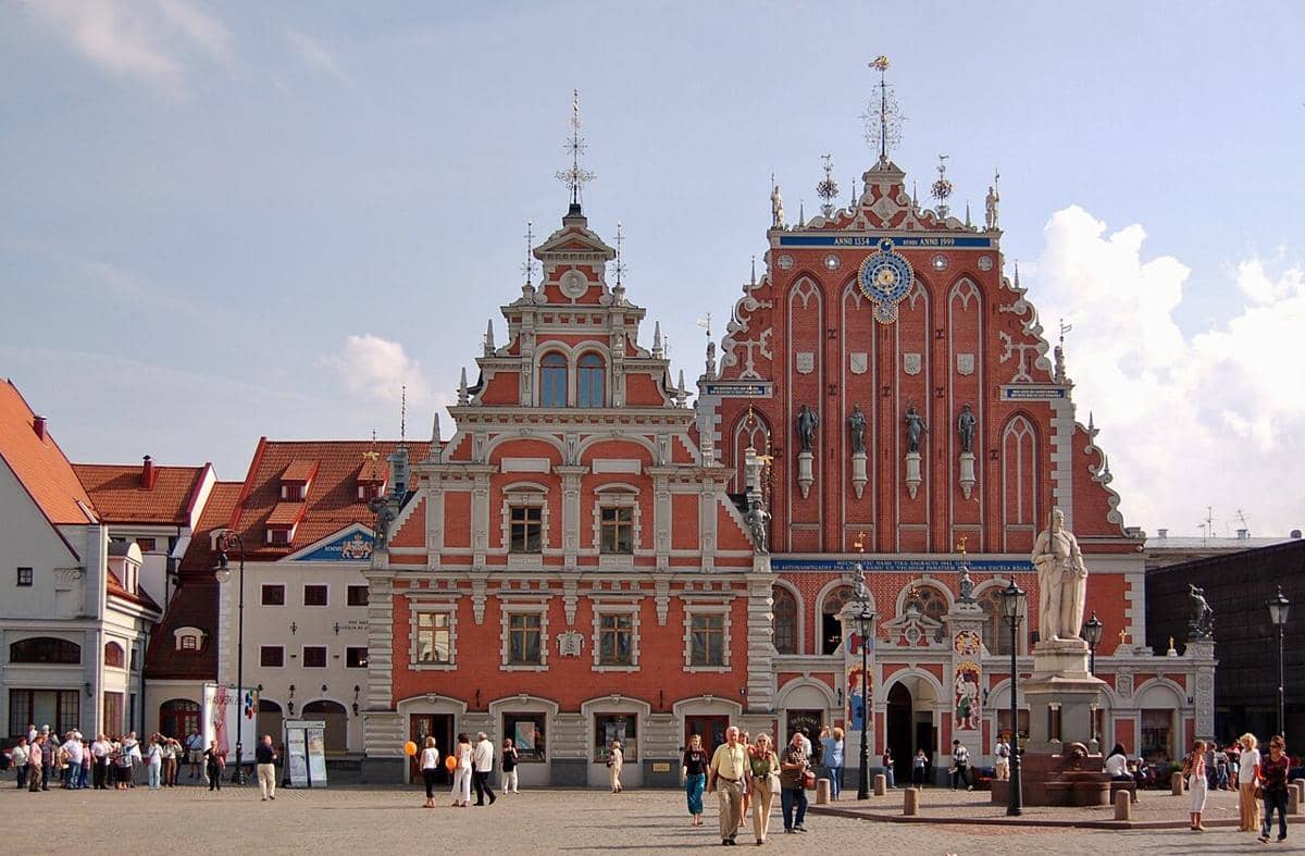 House of the Blackheads di Alun-Alun Balai Kota Riga, Latvia.