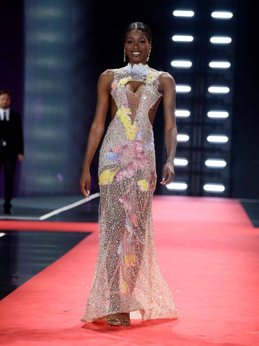 evening gown Miss Jamaika di Preliminary Miss Supranational 2026