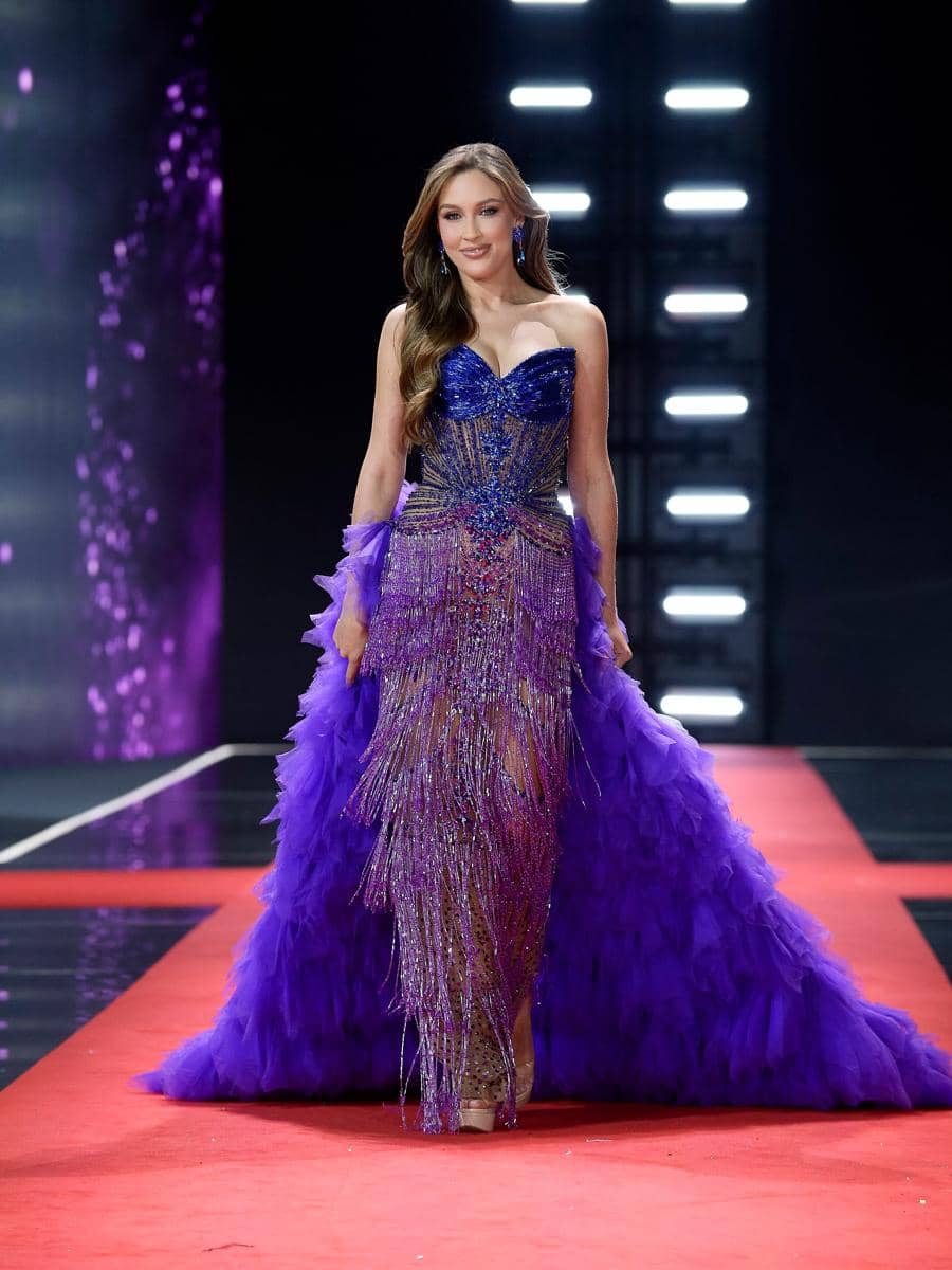 evening gown Miss Puerto Riko di Preliminary Miss Supranational 2026