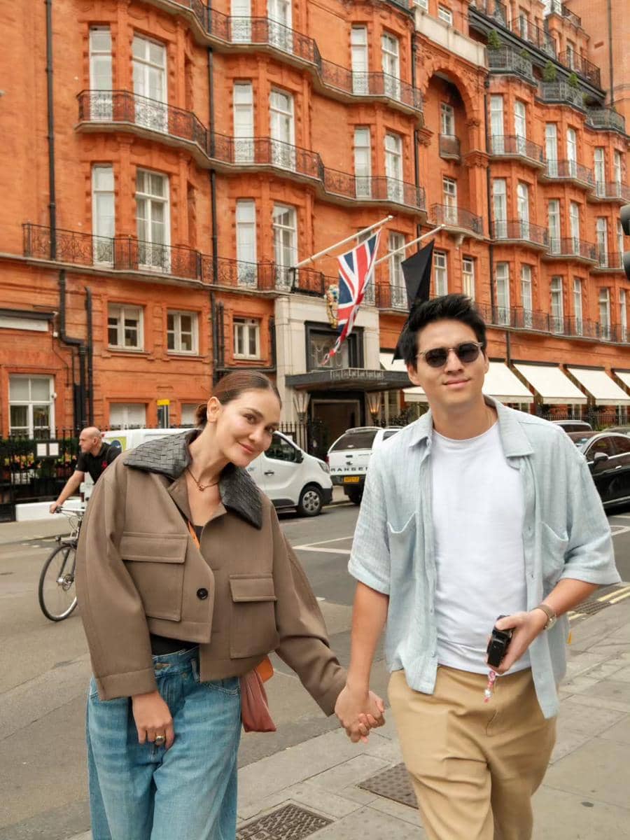 Luna Maya dan Maxime Bouttier saat liburan di London