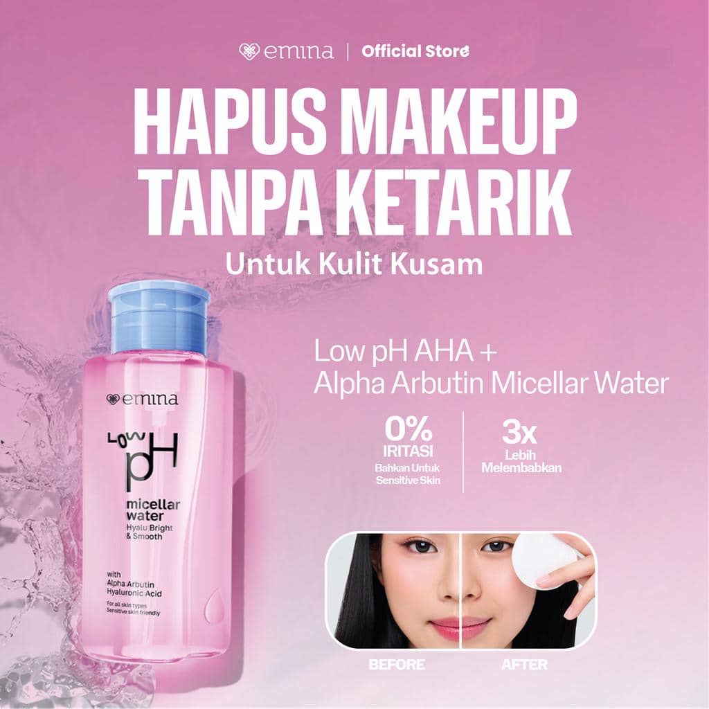 Emina Low pH Micellar Water Hyalu Bright & Smooth