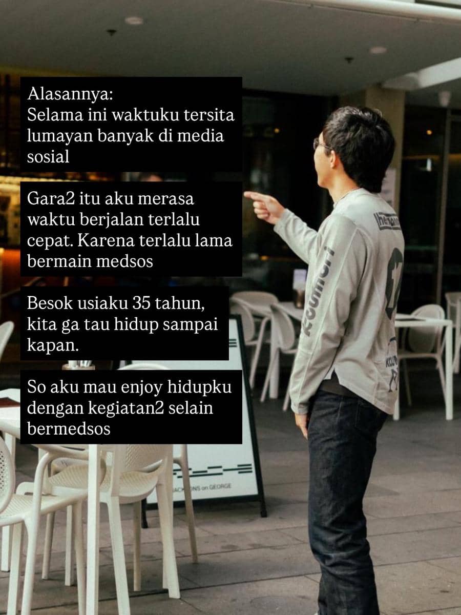 Dr. Tirta dikaitkan dengan kabar keputusan untuk hiatus dari media sosial melalui akun Instagram miliknya.
