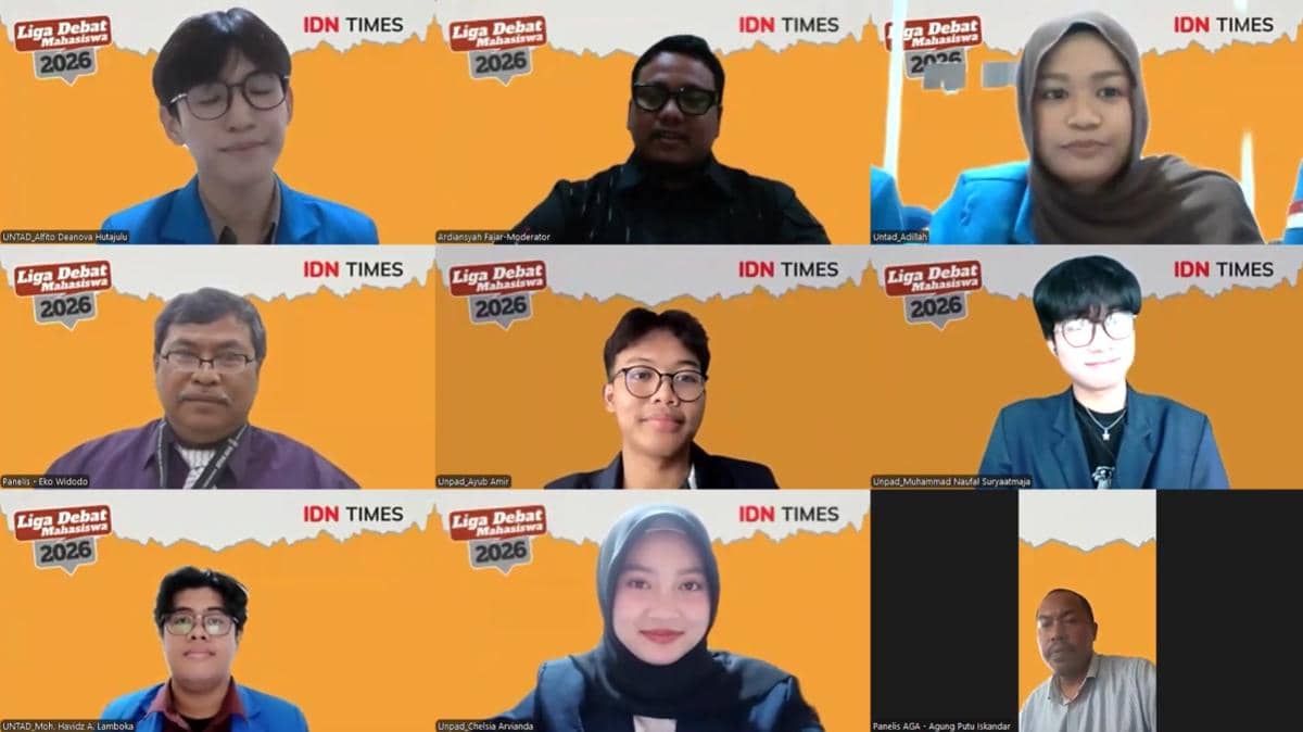 Liga Debat 2026, Unpad dan Untad Adu Gagasan Nasib Freelancer Gen Z
