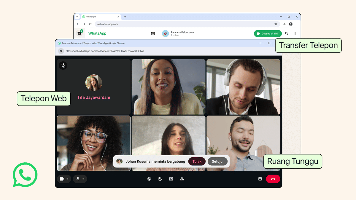 WhatsApp Tambah 5 Fitur Panggilan, Sudah Bisa Telepon via Web