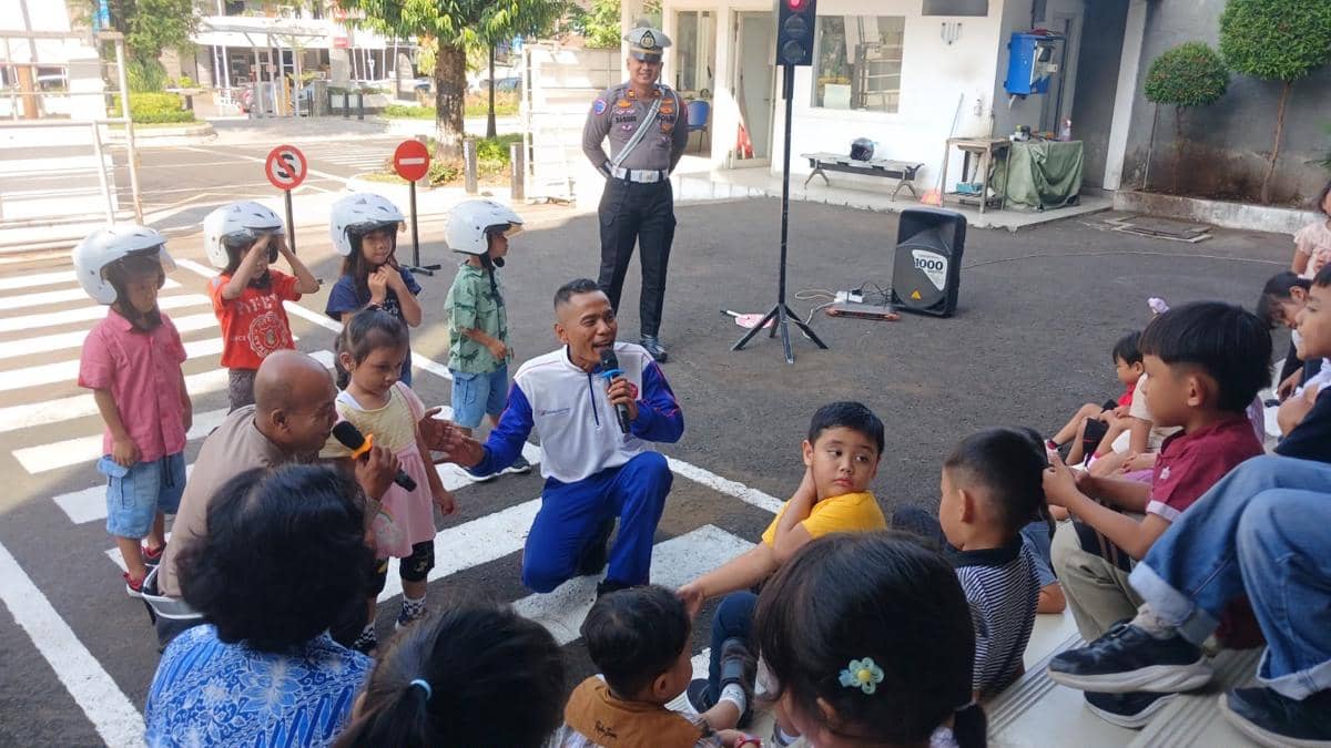 Serunya Belajar Tertib Lalu Lintas Bersama AHM di Hari Anak Nasional