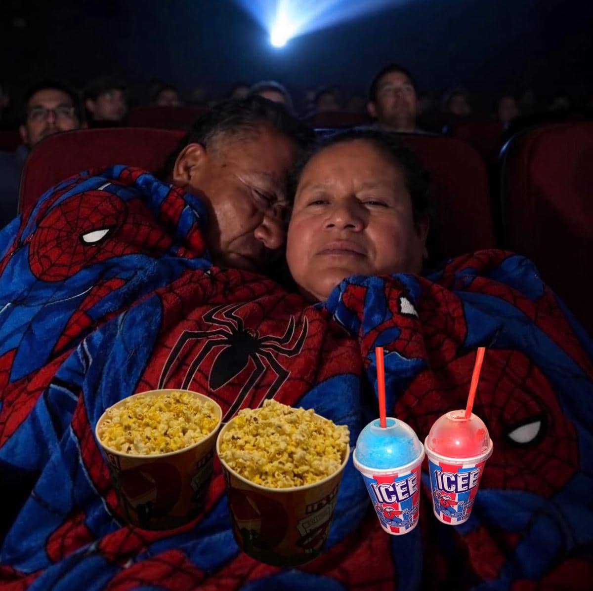 Meme tentang pengalaman menonton Spider-Man: Brand New Day yang diunggah melalui akun X @gio__palace.