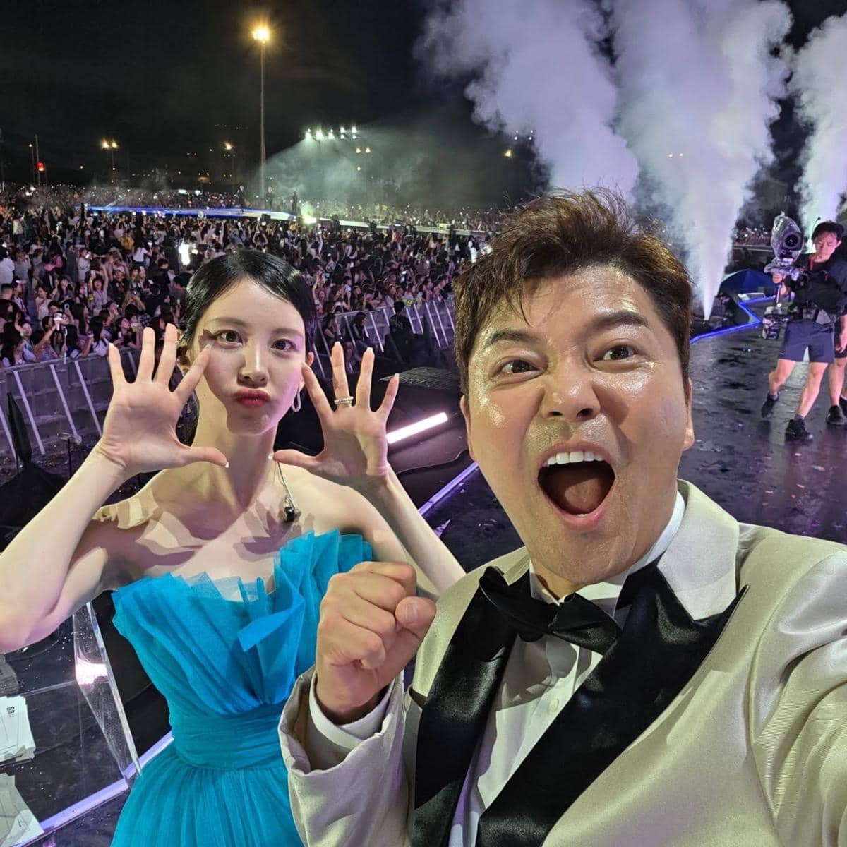 Seohyun dan Jun Hyun Moo di acara The Fact Music Awards 2025, diunggah di akun Instagram Jun Hyun Moo.