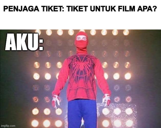 Meme bertema rencana menonton film Spider-Man: Brand New Day, dibagikan melalui akun X guarromantico.