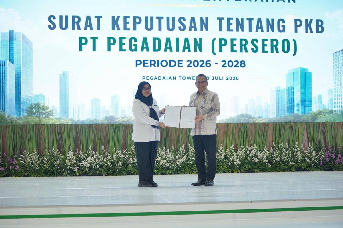 Pegadaian Terima SK Perjanjian Kerja Bersama 2026–2028 dari Kemenaker