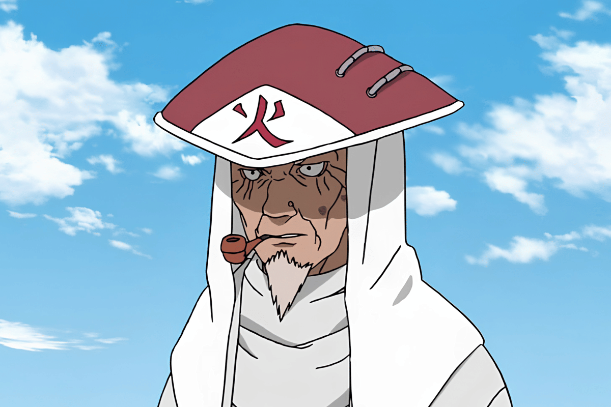 Hiruzen Sarutobi saat menjadi hokage