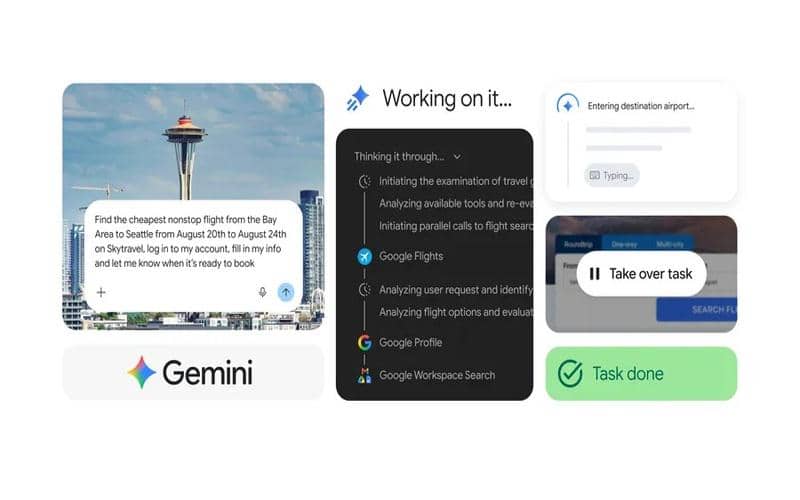 ilustrasi integrasi Gemini Spark dengan browser Chrome