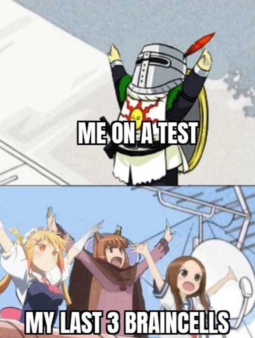 meme anime tentang otak buntu