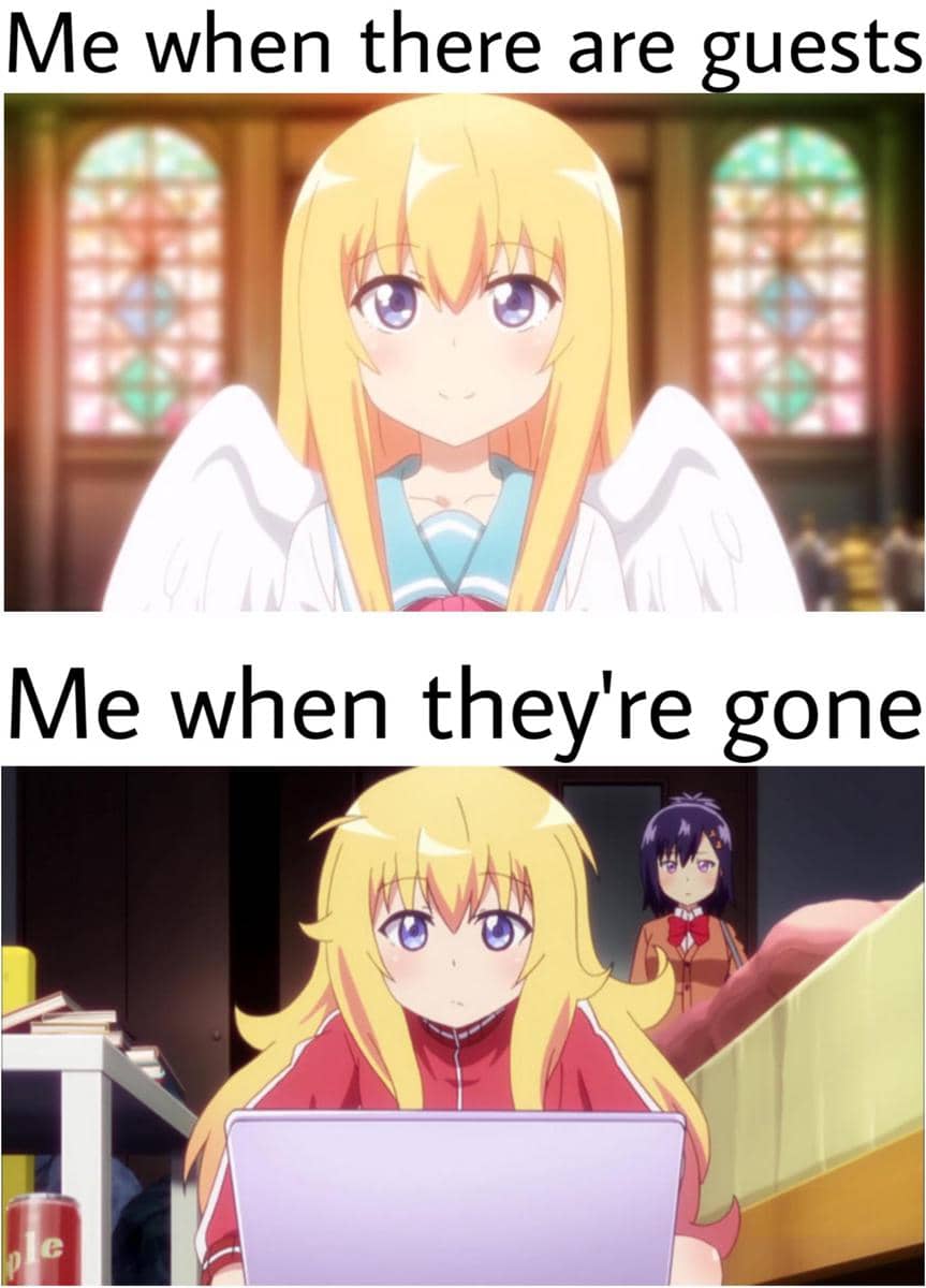 meme anime tentang tamu