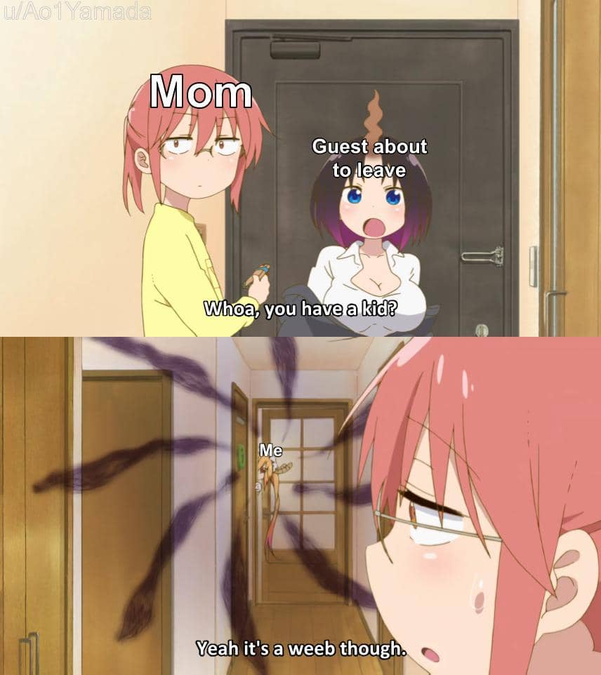 meme anime tentang tamu