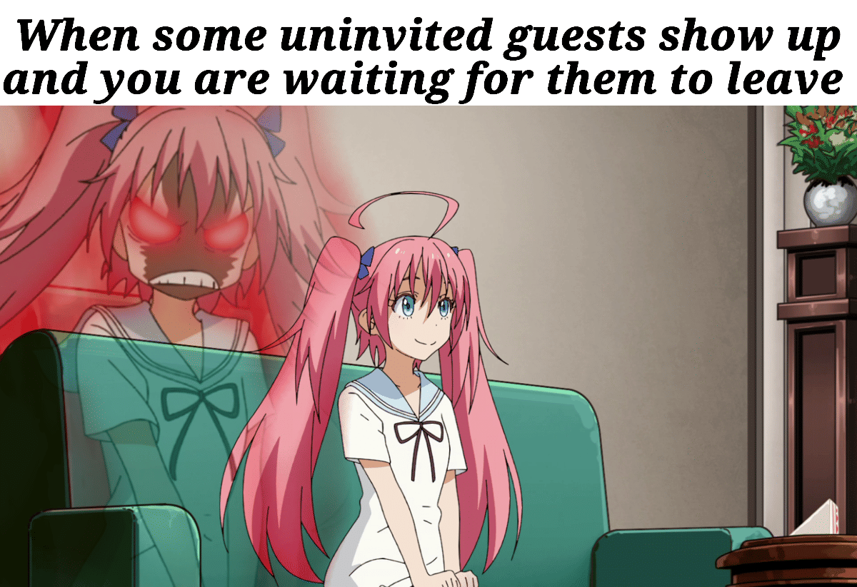 meme anime tentang tamu