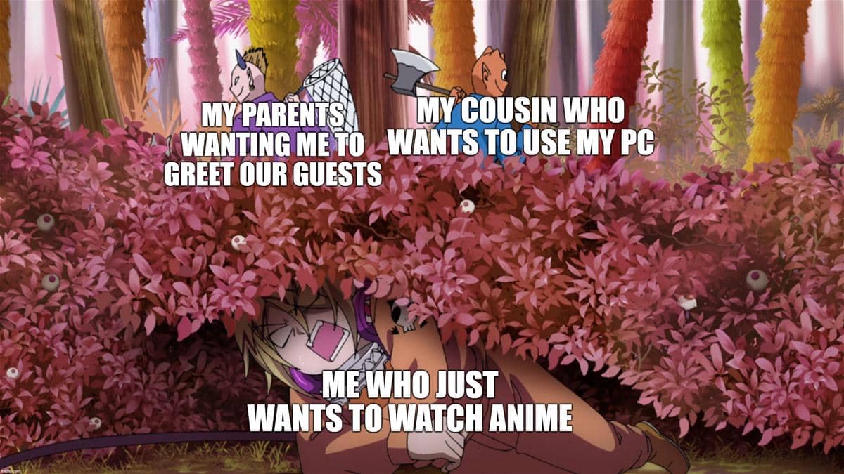 meme anime tentang tamu