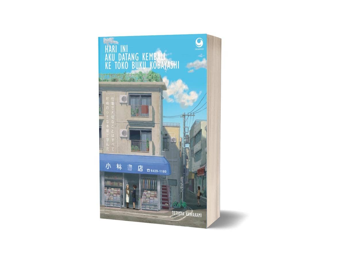 cover buku Hari Ini Aku Datang Kembali ke Toko Buku Kobayashi karya Tetsuya Kawakami
