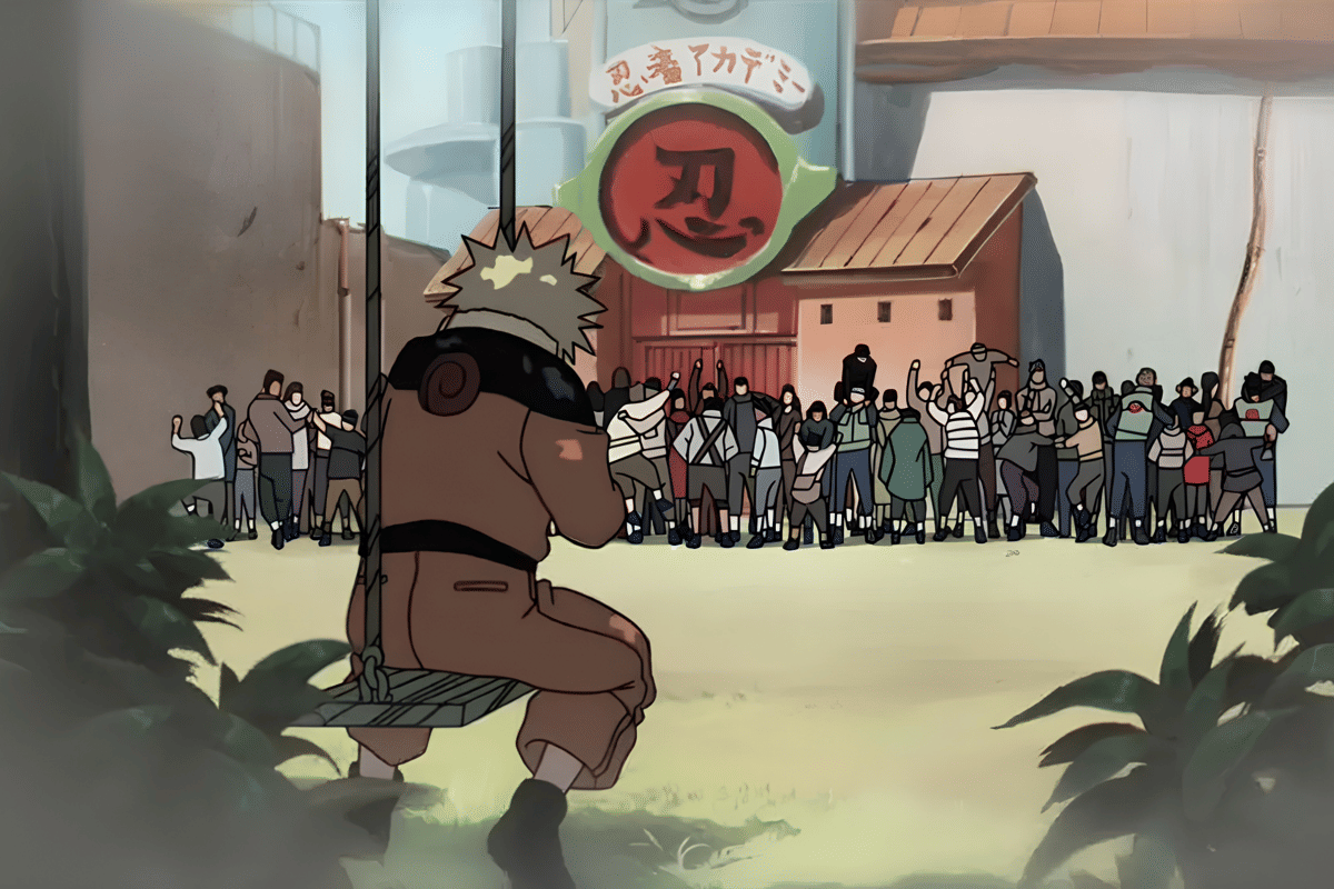 Naruto kecil kesepian.