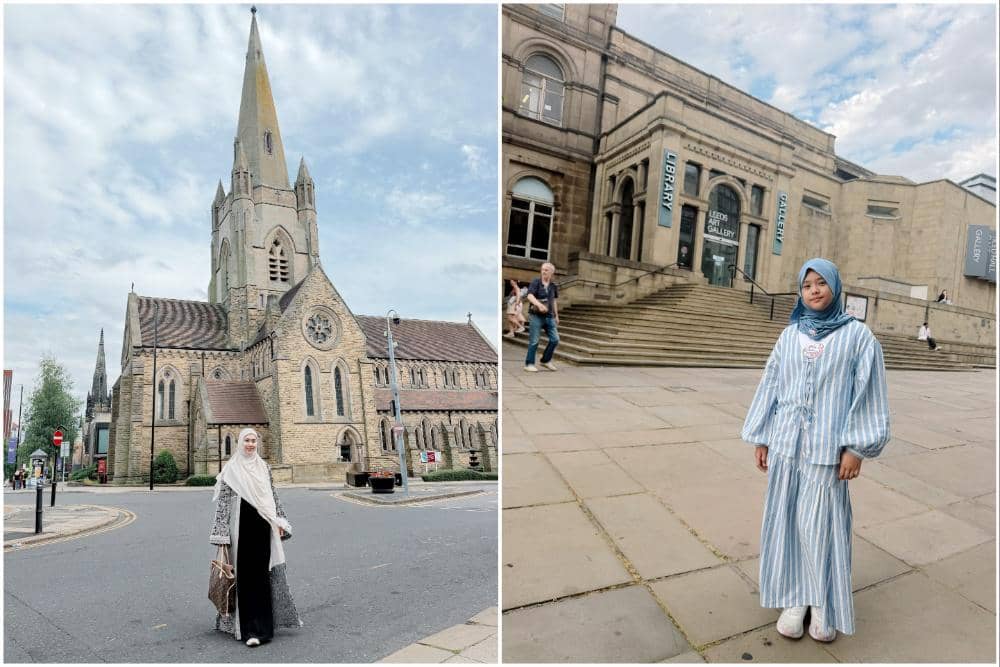 10 Potret Oki Setiana Dewi Jalan-jalan di Sekitar University of Leeds