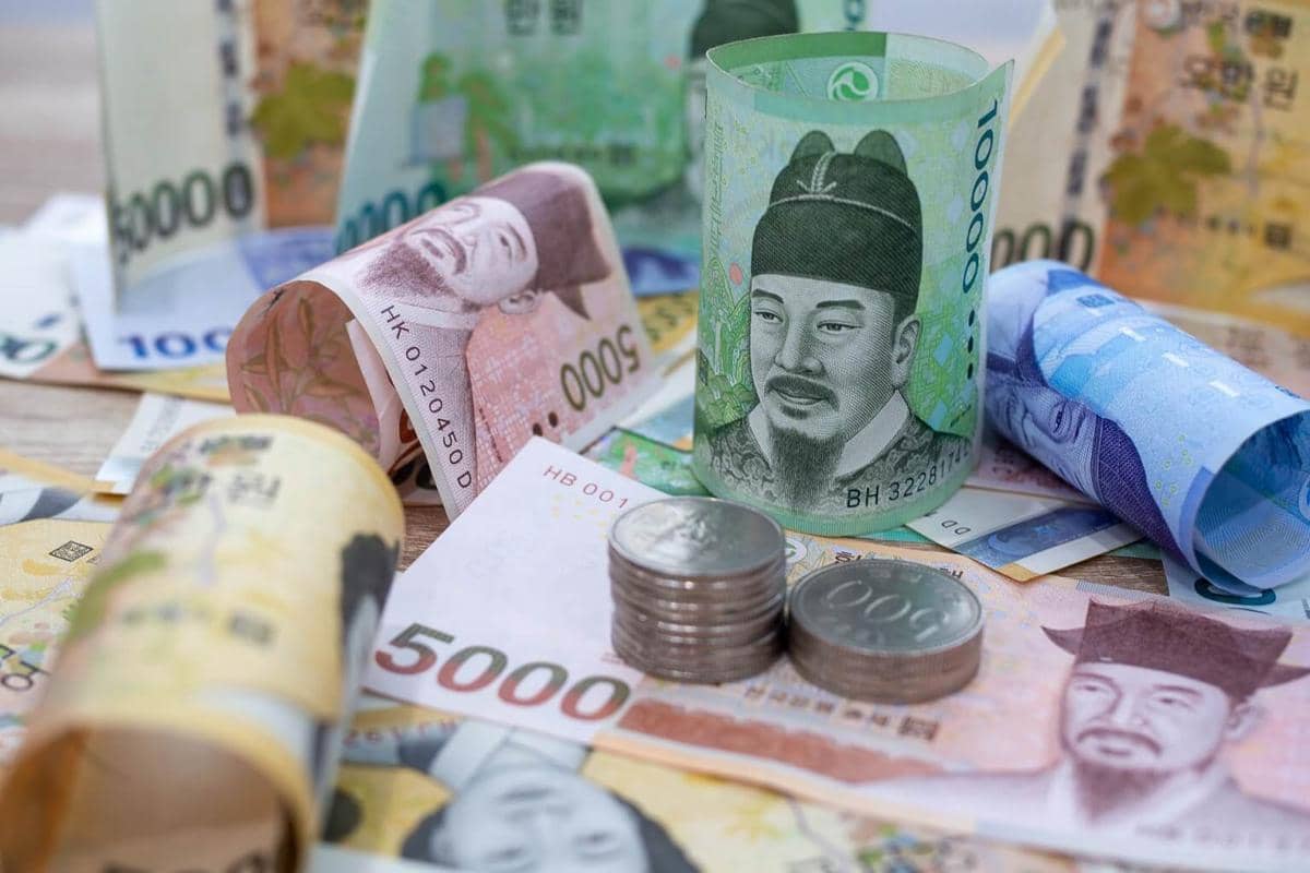 ilustrasi won mata uang Korea Selatan