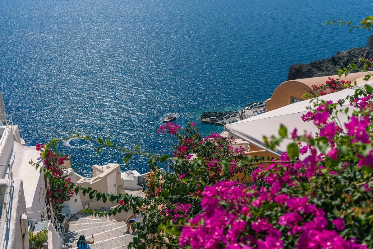 ilustrasi Santorini, Yunani