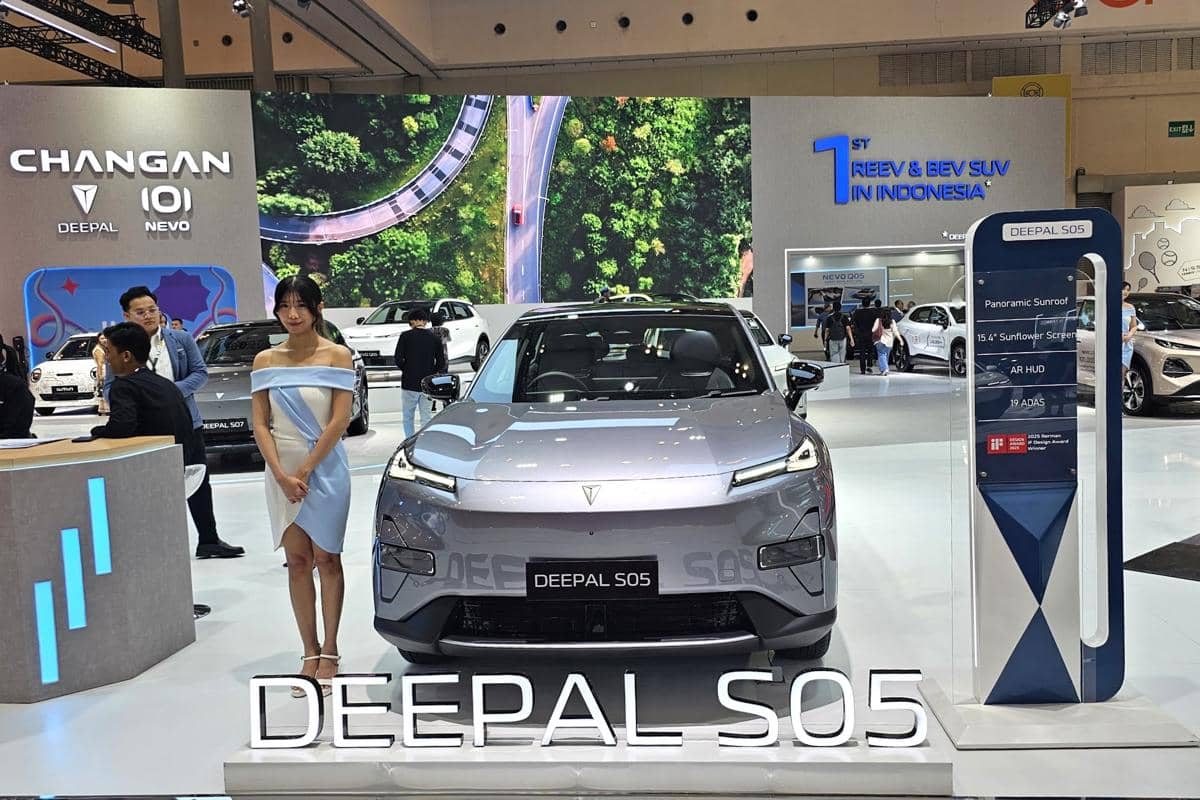 Booth Changan di GIIAS 2026 dalam dokumentasi resmi Changan, memperlihatkan area pameran merek tersebut.