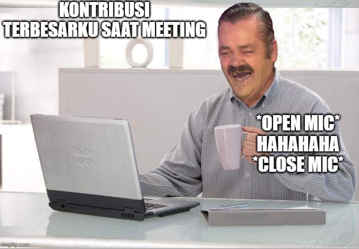 7 Meme Lucu Kontribusi Gen Z saat Meeting ini Relate-nya Kebangetan