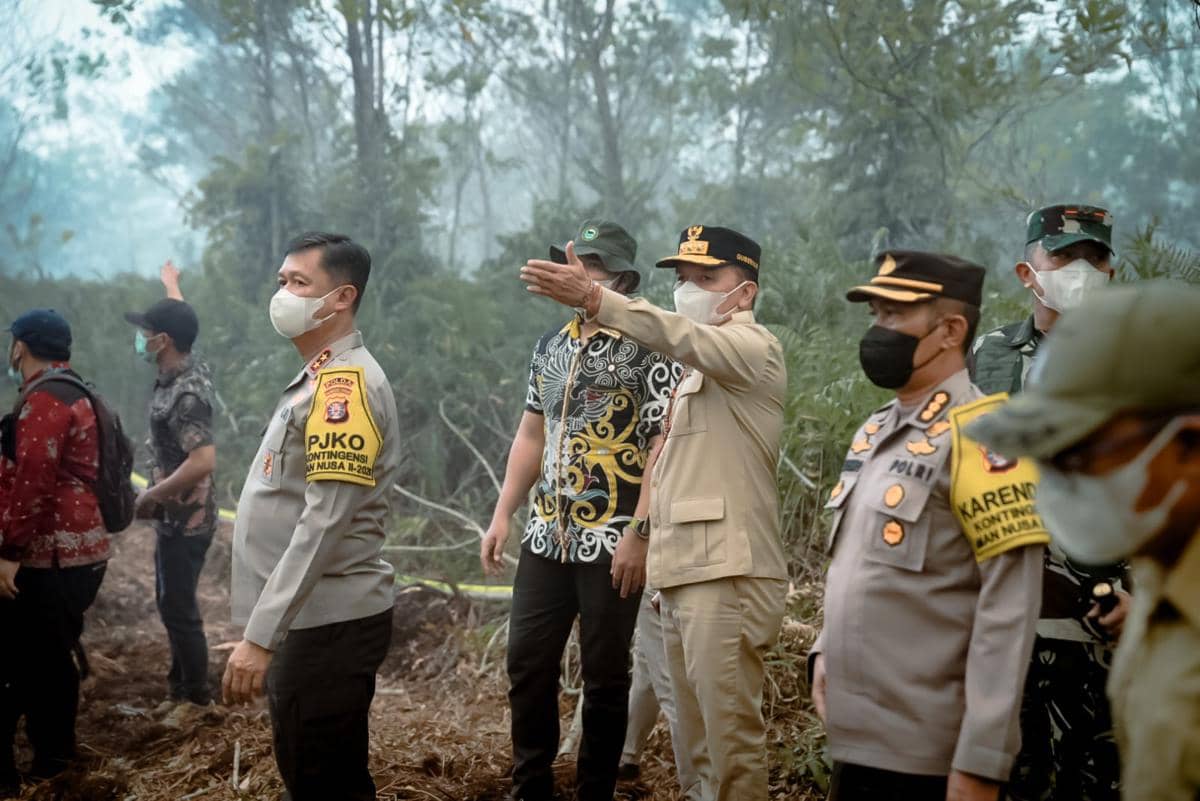Gubernur Agustiar Sabran Pimpin Langsung Penanganan Karhutla di Kalteng