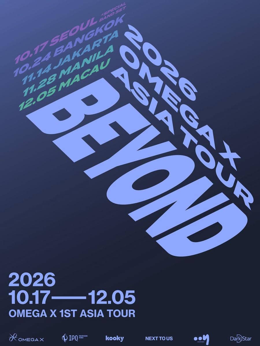 Pengumuman konser OMEGA X bertajuk “BEYOND” yang akan digelar di Jakarta, dibagikan melalui Instagram resmi grup.