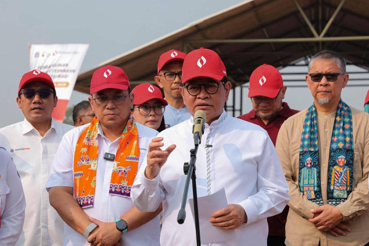 Gubernur Pramono Anung cek Kawasan Peternakan di Ciangir Banten, Jumat (31/7/2026).