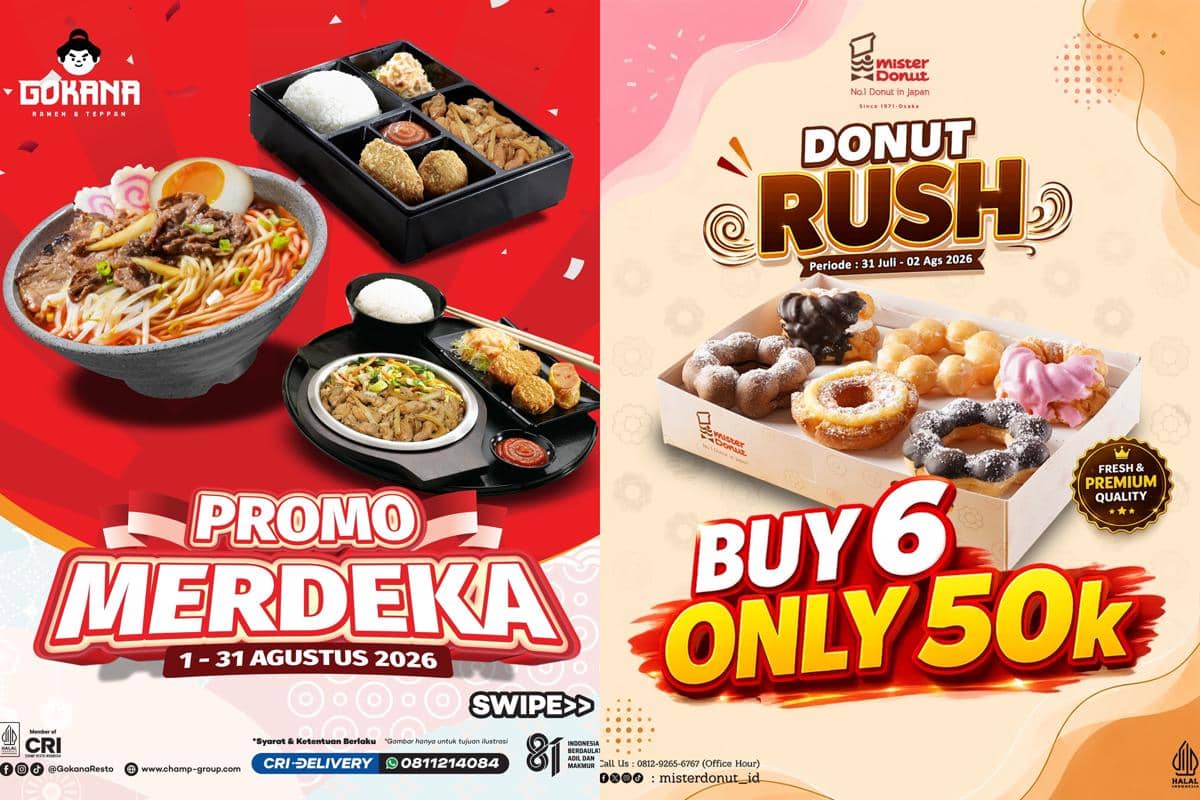 Daftar Promo Makanan Agustus 2026, Asyik buat Jajan Hemat