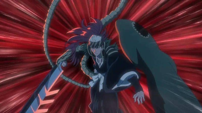 Ilustrasi Soo Zabimaru, wujud Bankai Renji Abarai dalam serial anime Bleach produksi Studio Pierrot.
