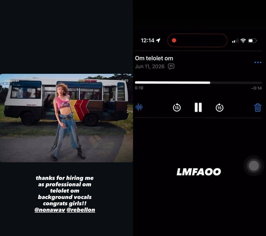 Unggahan Instagram Rich Brian berisi pengakuan bahwa ia menjadi vokal latar dalam lagu “honk!” milik no na.