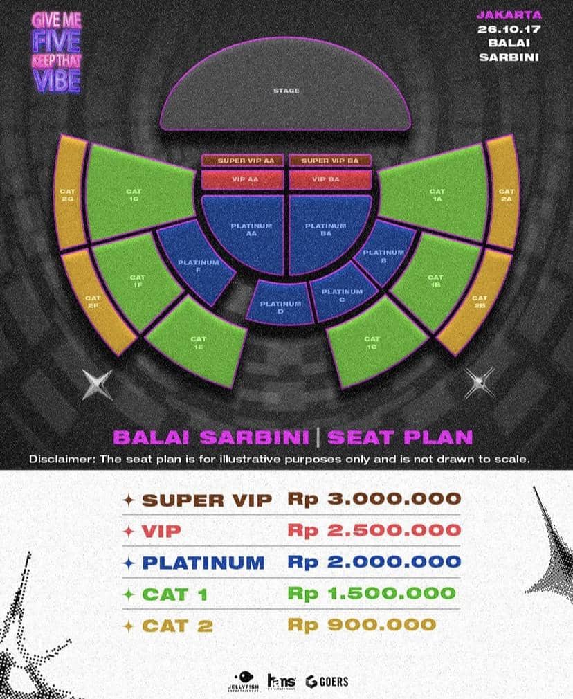 Poster informasi harga tiket konser VERIVERY di Jakarta pada 2026 yang diunggah melalui akun Instagram hansent_id.
