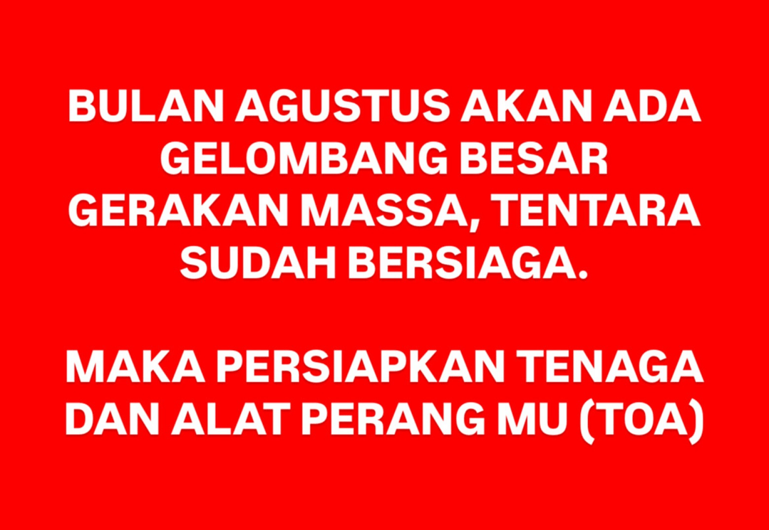 CEK FAKTA: TNI Siagakan Puluhan Rantis di Monas Antisipasi Demo Besar?