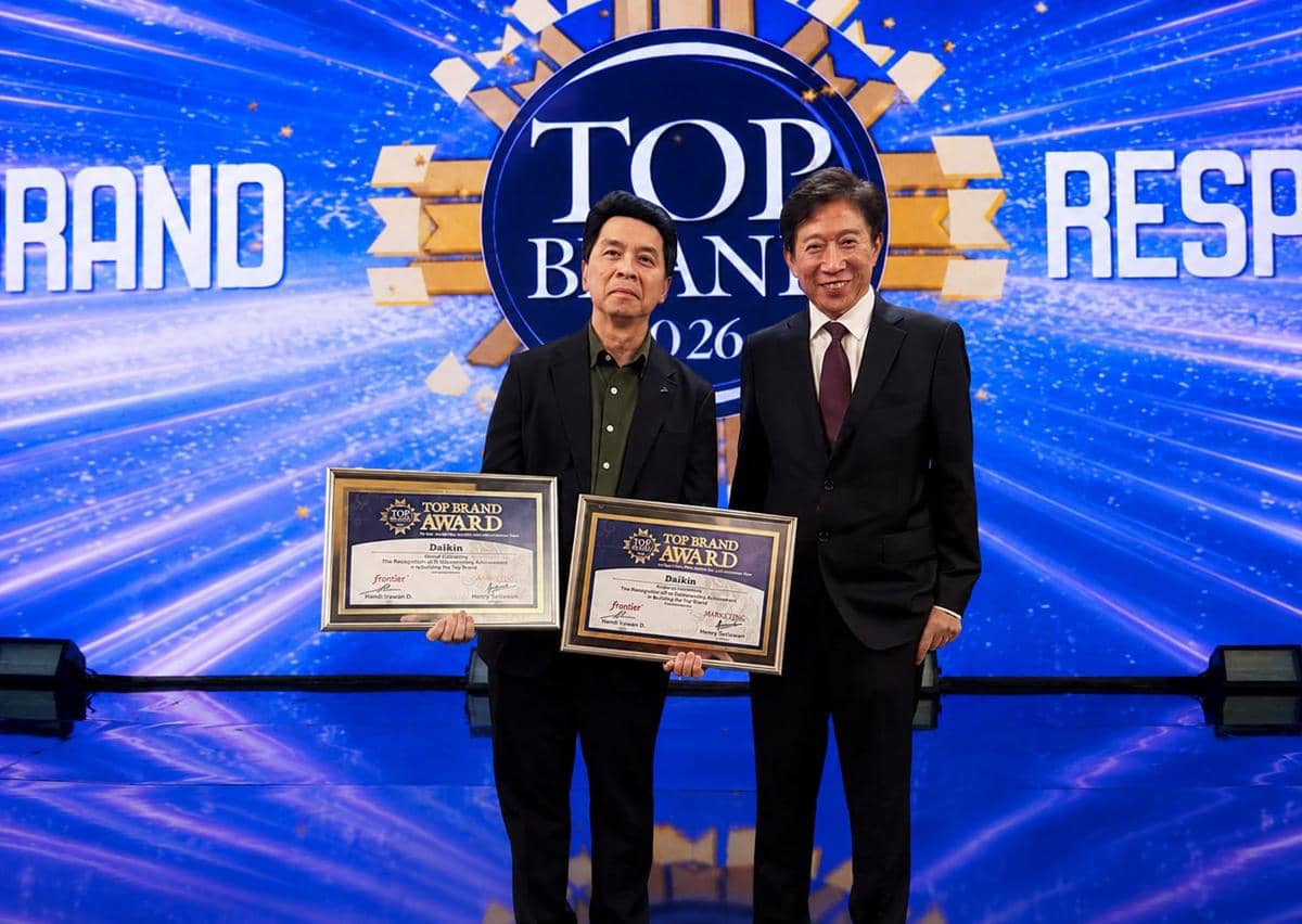 DAIKIN Borong Dua Top Brand Award 2026, Kukuhkan Dominasi di Pasar AC Indonesia