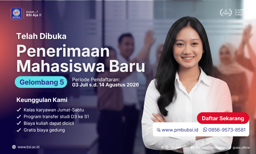 Bingung Pilih Jurusan? Ada 4 Prodi Baru di PMB Universitas BSI 2026 Nih