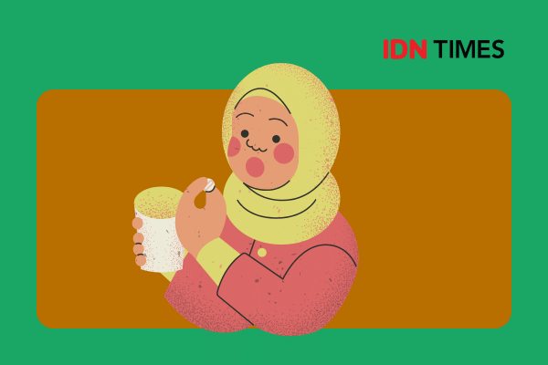 Ilustrasi aktivitas minum obat sebagai pengingat pentingnya mengikuti aturan penggunaan obat dengan tepat dan aman.