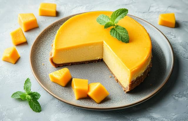 Resep Mango Cheesecake Tanpa Gelatin, Tetap Kokoh dan Lembut