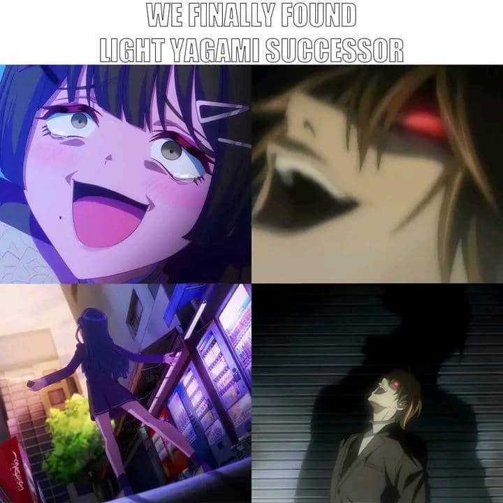 meme anime tentang ketawa jahat