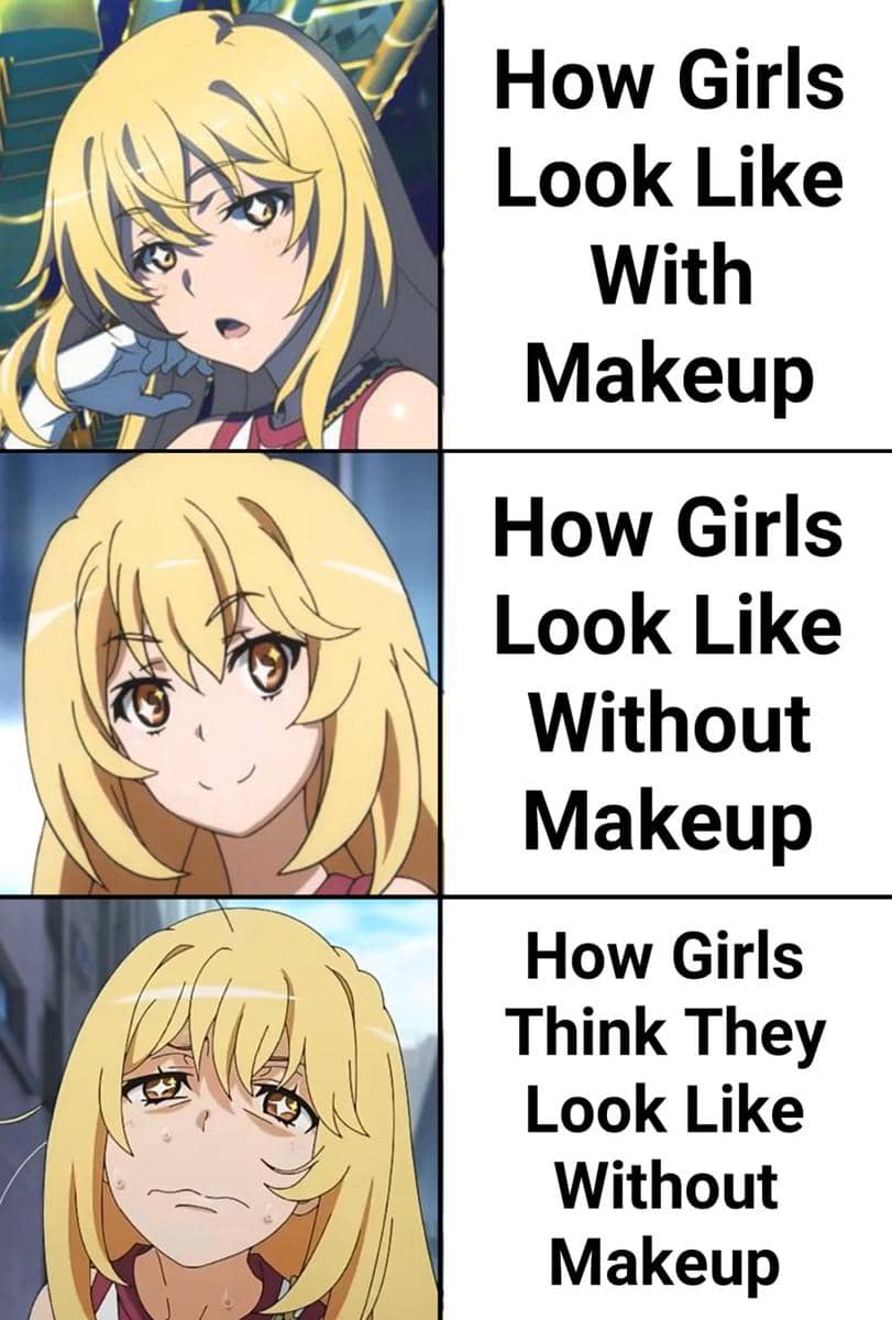 meme anime tentang kurang percaya diri
