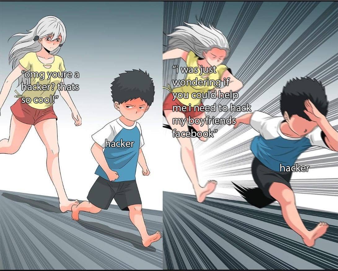 meme anime tentang peretas