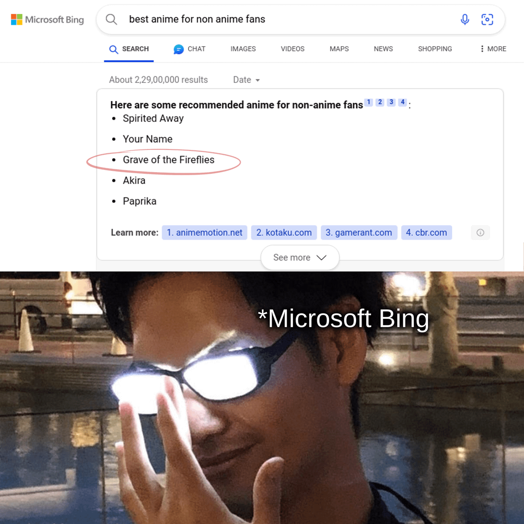 meme anime tentang ketawa jahat