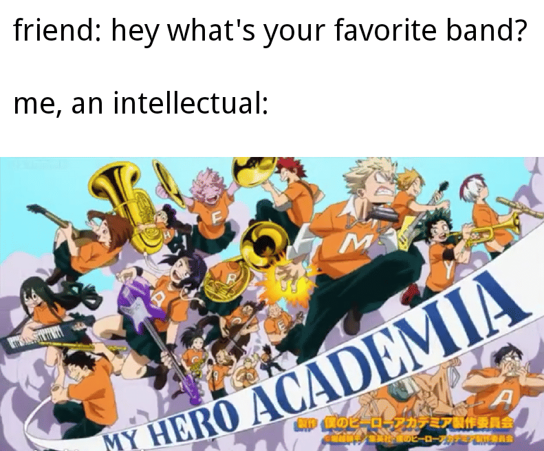 meme anime tentang band