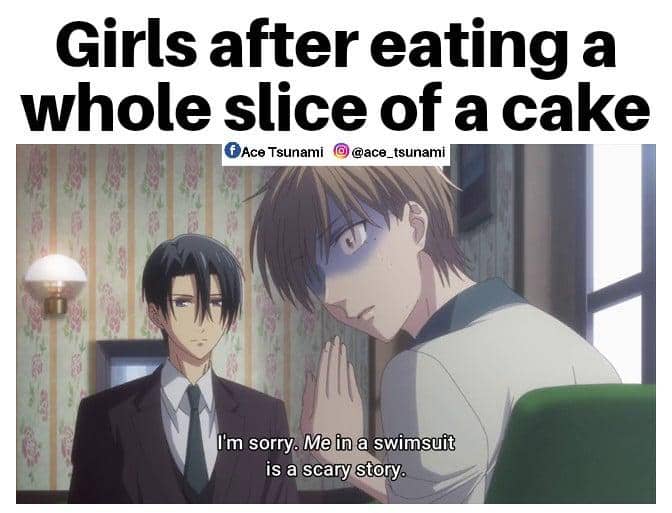 meme anime tentang kurang percaya diri