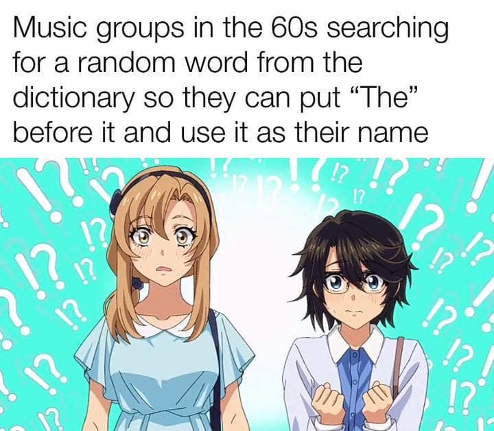 meme anime tentang band